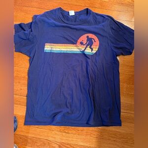 Men's Navy Graphic blue Pickleball T-Shirt